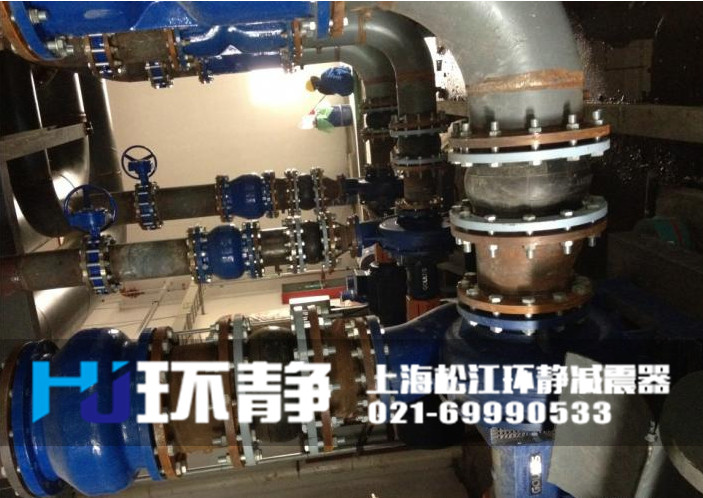 DN200<a href=http://www.zwallcoverings.com target=_blank class=infotextkey>橡膠軟接頭</a>安裝實(shí)圖